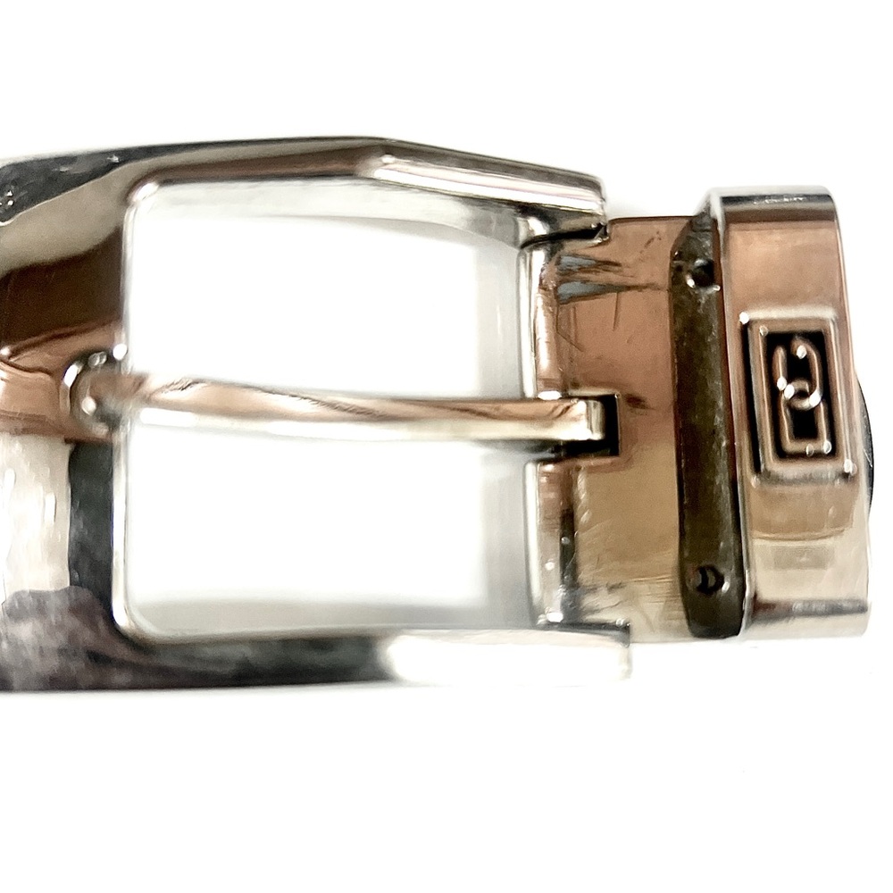 Silver Belt Buckle with Logo